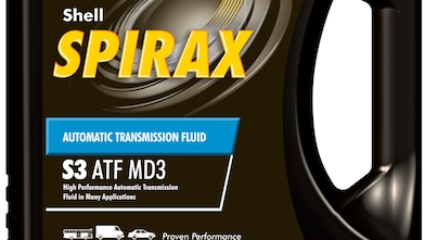 Imagen de embalaje negra de Shell Spirax S3 ATF