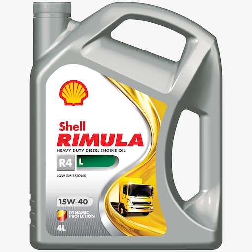 Imagen de embalaje gris de Shell Rimula R4L