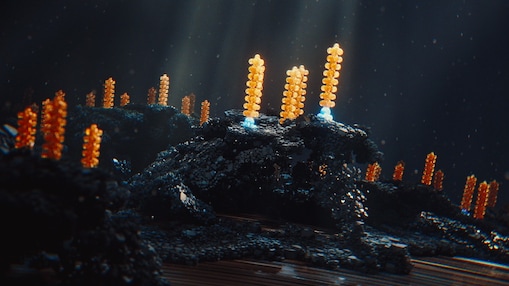 Piezas de automóviles una al lado de la otra como si fueran corales en un océano